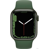 Умные часы Apple Watch Series 7 41 мм (зеленый/зеленый клевер спортивный)