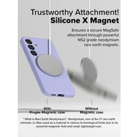 Чехол для телефона Ringke Silicone Magnetic для Galaxy S25 Lavender