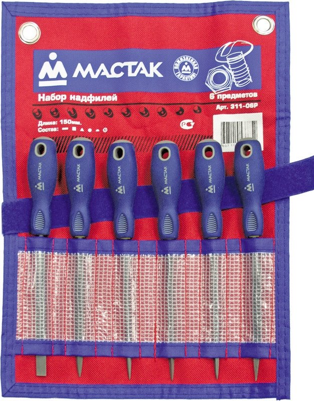 Набор напильников Мастак 311-06P (6 предметов)