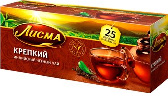 Черный чай Лисма Крепкий индийский 25 шт