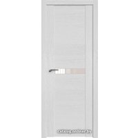 Межкомнатная дверь ProfilDoors 2.01XN L 60x190 (монблан, стекло Lacobel Перламутровый лак)