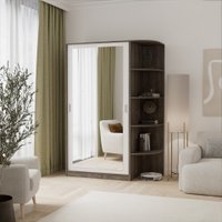 Шкаф-купе Кортекс-мебель Лагуна ШК04-02 (орех элия/белый, правая консоль)