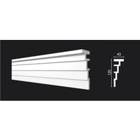 Плинтус потолочный Decor-Dizayn DD514