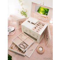 Шкатулка для украшений Joli Angel Медичи SR-790 (белый/экокожа)