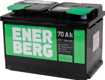 Автомобильный аккумулятор Enerberg 70 R+ (70 А·ч)