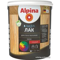 Лак Alpina Аква для стен и потолков (глянцевый, 2.5 л)