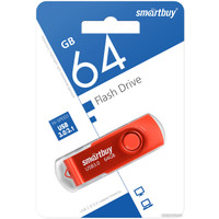 USB Flash SmartBuy Twist 3.0 64GB (красный)