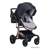 Универсальная коляска Aimile Original New Gold (2 в 1, черное золото) в Могилеве