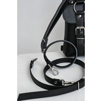 Женская сумка Killtoday B&J midi (черный зернистый/гладкий)