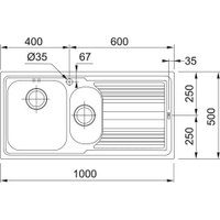 Кухонная мойка Franke Logica LLL 651-100 101.0086.252