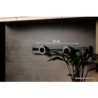 Трековая розетка AVEL шинопровод 40 см + 2 ЕВРО розетки (серый)