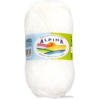 Пряжа для вязания Alpina Yarn Alpina Ariel 50 г 150 м №001 (белый)