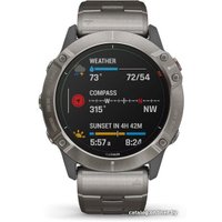 Умные часы Garmin Fenix 6X Pro Solar (титановый)