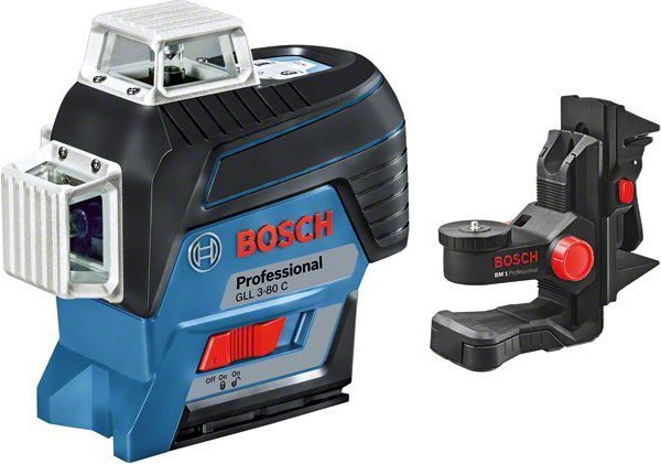 

Лазерный нивелир Bosch GLL 3-80 C Professional 0601063R05 (с АКБ и держателем BM 1)