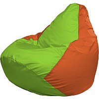 Кресло-мешок Flagman Груша Супер Мега 4XL Г5.1-163 (салатовый/оранжевый)