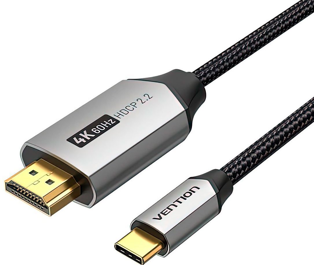

Кабель Vention CRBBH HDMI - USB Type-C (2 м, черный)
