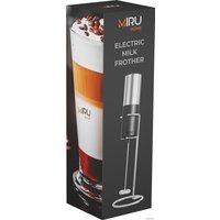 Ручной вспениватель молока Miru KA053 (нержавеющая сталь/черный)