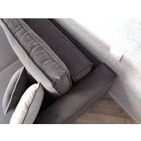 Угловой диван Nord Star Этран Эликсир левый (искусственная замша, оранжевый)