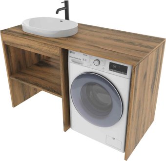 ЗОВ Тумба под умывальник Стамбул 130 S130LAW0LAWWMC2BC (аттик)