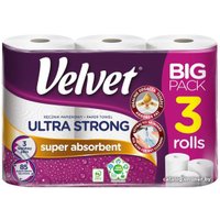 Бумажные полотенца Velvet Ultra Strong 3 слоя (3 рулона)