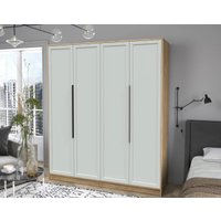 Шкаф распашной Интерлиния Концепт Тренд КТ-Ш4 (дуб золотой/грей)