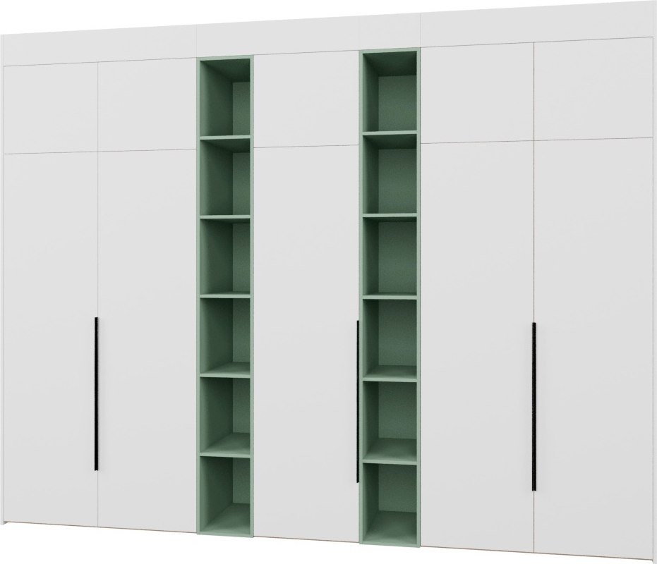 

Шкаф распашной Рэйгрупп Рэй S245-В16-2-EBZ В16-2 (дуб элисон/белый премиум/зеленый самшит)