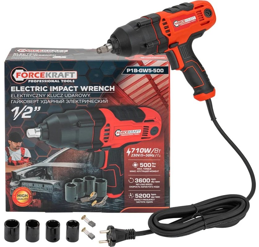 

Гайковерт ForceKraft FK-P1B-GW5-500