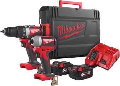 

Milwaukee M18 BLPP2B2-502X 4933464594 (шуруповерт, винтоверт, 2 АКБ, кейс)