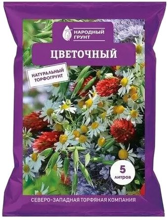 Грунт Народный грунт Цветочный 4607049612612 (5 л)