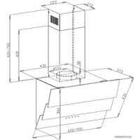 Кухонная вытяжка MAUNFELD Manchester Light 90 (черный)