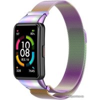 Браслет Rumi Milanese loop металлический для Huawei Band 6 / Honor Band 6 (хамелеон)