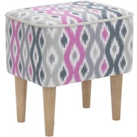 Пуф MONOFIX Одос Принт пуф (абстракция фиолетовый/микровелюр)