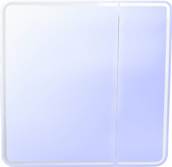 Symbolite Шкаф с зеркалом для ванной Каре 80x80 (с подсветкой, сенсор на зеркале)