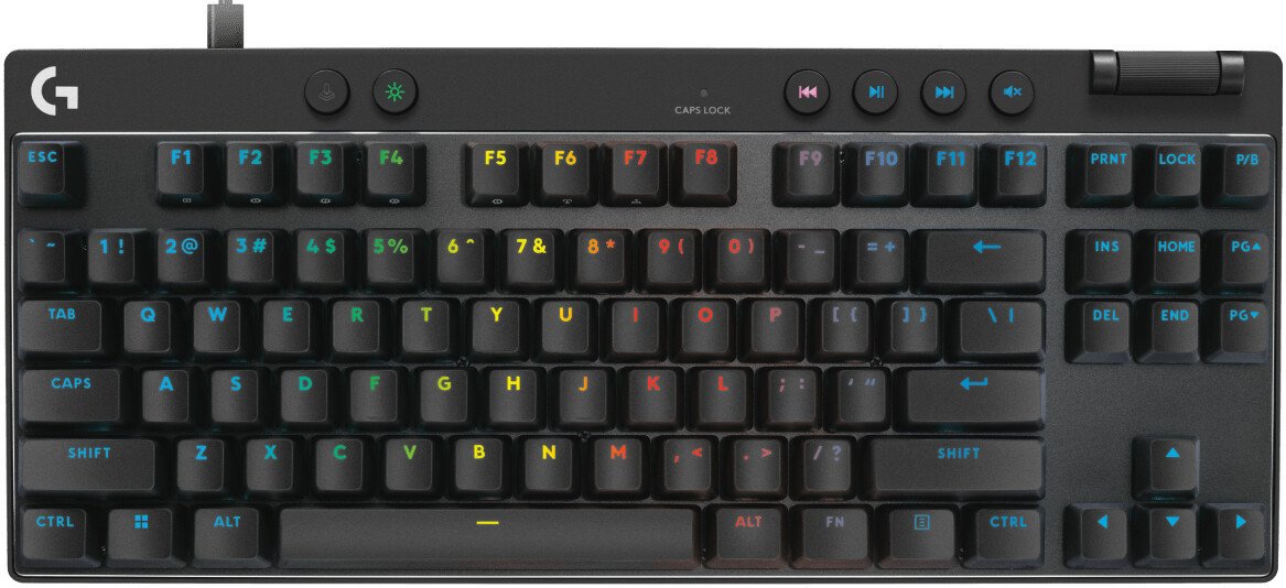 Клавиатура Logitech G Pro X TKL Rapid 920-013235 (черный, с гравировкой)