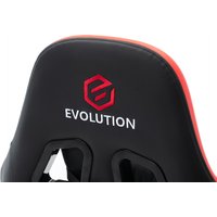 Игровое (геймерское) кресло Evolution Racer (черный/красный)
