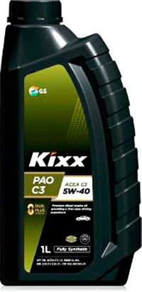 

Моторное масло Kixx PAO C3 SN/CF 5W-40 1л
