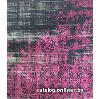 Ковер для жилой комнаты Flora Leo 200x290 (черный/лиловый)