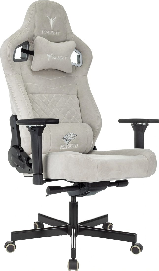

Игровое (геймерское) кресло Knight Hunter (светло-серый Alfa 05)