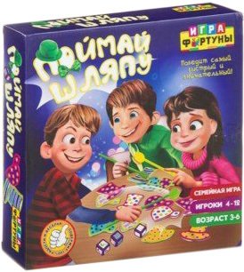 

Детская настольная игра Фортуна Поймай шляпу Ф93363