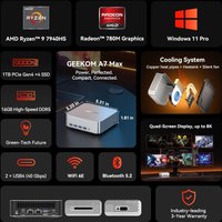 Мини-ПК GEEKOM A7 Max (Ryzen 9 7940HS, 16GB/1TB)