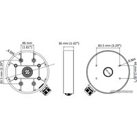 Крепление для камер видеонаблюдения Hikvision DS-1280ZJ-DM55
