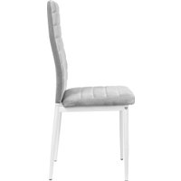 Стул Mio Tesoro Джия DC-060KD (светло-серый/белый)