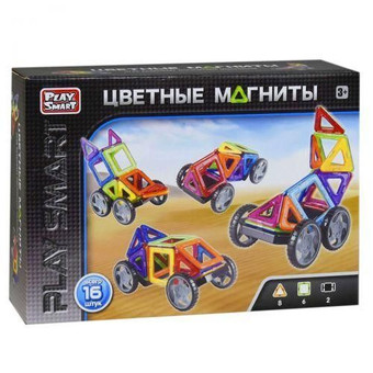 Магнитный конструктор Play Smart Цветные магниты 2426