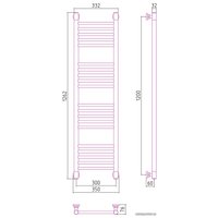 Полотенцесушитель Сунержа Богема+ прямая 1200х300 30-0220-1230