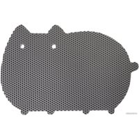 Коврик под миску Alicosta ЭВА 600x400 кот (соты/серый)