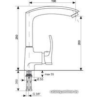 Смеситель Ulgran U-005 342 (графитовый)