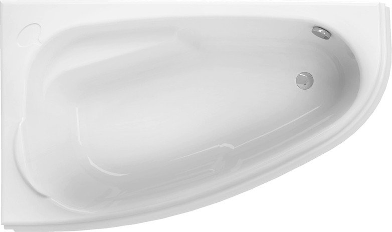 Ванна Cersanit Joanna 150x95 L 63336 (с каркасом, экраном и сифоном Prime черный)