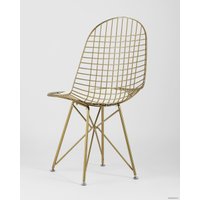 Стул Stool Group Eiffel (золотой/белая подушка)