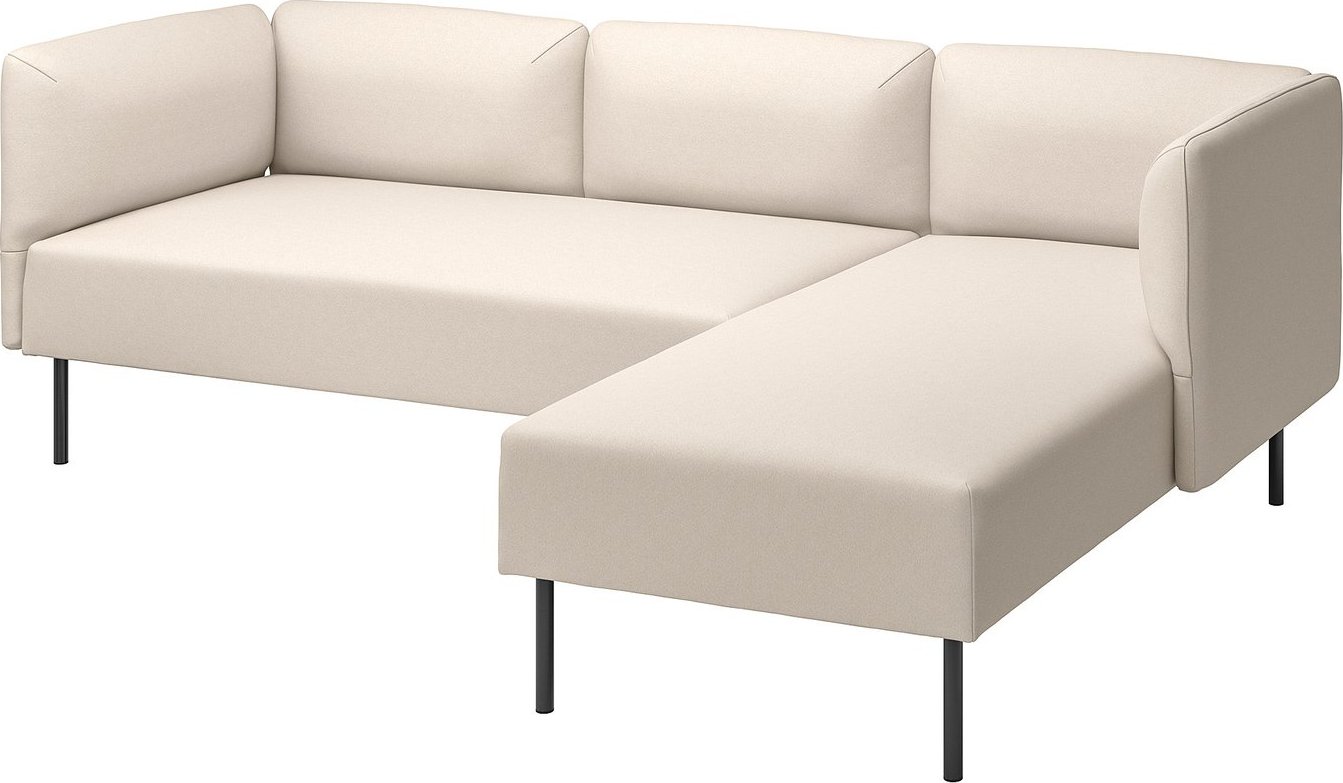 Модульный диван Ikea Lillehem Vissle/бежевый металлический s89568287
