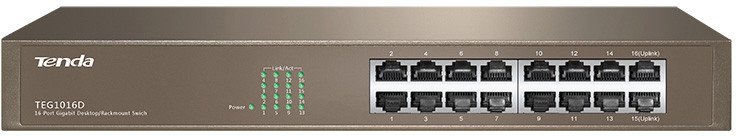 

Неуправляемый коммутатор Tenda TEG1016D v6